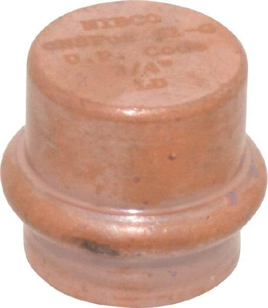 NIBCO - 3/4" Wrot Copper Pipe End Cap - P, Press Fitting - Industrial Tool & Supply