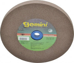 Norton - 100 Grit Aluminum Oxide Bench & Pedestal Grinding Wheel - 6" Diam x 1" Hole x 1/2" Thick, 6210 Max RPM, Fine Grade - Industrial Tool & Supply