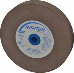 Norton - 100 Grit Aluminum Oxide Bench & Pedestal Grinding Wheel - 6" Diam x 1" Hole x 1" Thick, 4140 Max RPM, Fine Grade - Industrial Tool & Supply