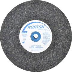 Norton - 36 Grit Aluminum Oxide Bench & Pedestal Grinding Wheel - 7" Diam x 1" Hole x 1" Thick, 3600 Max RPM, Very Coarse/Coarse Grade - Industrial Tool & Supply