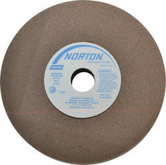 Norton - 100 Grit Aluminum Oxide Bench & Pedestal Grinding Wheel - 7" Diam x 1" Hole x 1" Thick, 3600 Max RPM, Fine Grade - Industrial Tool & Supply