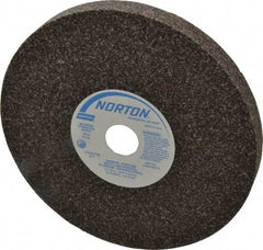 Norton - 36 Grit Aluminum Oxide Bench & Pedestal Grinding Wheel - 8" Diam x 1" Hole x 3/4" Thick, 3600 Max RPM, Very Coarse/Coarse Grade - Industrial Tool & Supply