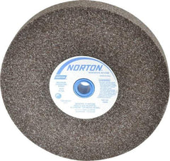 Norton - 36 Grit Aluminum Oxide Bench & Pedestal Grinding Wheel - 8" Diam x 1" Hole x 1" Thick, 3600 Max RPM, Very Coarse/Coarse Grade - Industrial Tool & Supply