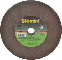 Norton - 60 Grit Aluminum Oxide Bench & Pedestal Grinding Wheel - 10" Diam x 1-1/4" Hole x 1-1/2" Thick, 2485 Max RPM, Medium Grade - Industrial Tool & Supply