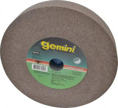 Norton - 60/80 Grit Aluminum Oxide Bench & Pedestal Grinding Wheel - 12" Diam x 1-1/2" Hole x 2" Thick, 2070 Max RPM, Medium Grade - Industrial Tool & Supply