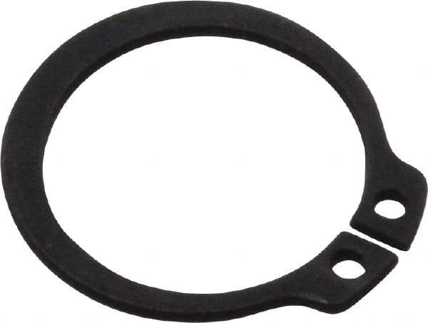 Value Collection - 0.559" Groove Diam, 19/32" Shaft Diam, Phosphate Spring Steel, Snap External Retaining Rings - 0.039" Groove Width, 0.035" Ring Thickness - Industrial Tool & Supply