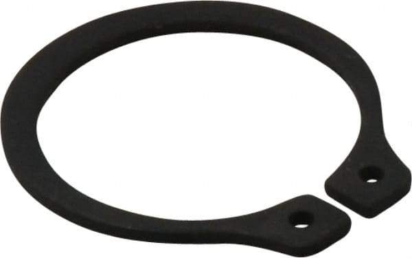 Value Collection - 0.646" Groove Diam, 11/16" Shaft Diam, Phosphate Spring Steel, Snap External Retaining Rings - 0.046" Groove Width, 0.042" Ring Thickness - Industrial Tool & Supply