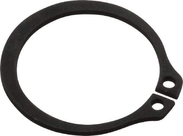 Value Collection - 0.762" Groove Diam, 13/16" Shaft Diam, Phosphate Spring Steel, Snap External Retaining Rings - 0.046" Groove Width, 0.042" Ring Thickness - Industrial Tool & Supply
