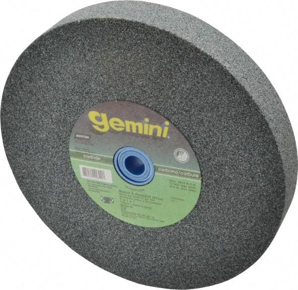Norton - 60 Grit Silicon Carbide Bench & Pedestal Grinding Wheel - 7" Diam x 1" Hole x 1" Thick, 3600 Max RPM, Medium Grade - Industrial Tool & Supply