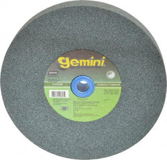 Norton - 80 Grit Silicon Carbide Bench & Pedestal Grinding Wheel - 7" Diam x 1" Hole x 1" Thick, 3600 Max RPM, Medium Grade - Industrial Tool & Supply