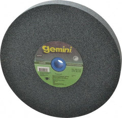 Norton - 60 Grit Silicon Carbide Bench & Pedestal Grinding Wheel - 8" Diam x 1" Hole x 1" Thick, 3600 Max RPM, Medium Grade - Industrial Tool & Supply