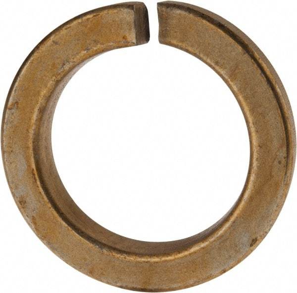 Value Collection - 2", 2.008" ID, 0.422" Thick Split Lock Washer - Grade 8 Spring Steel, Zinc Yellow Dichromate Finish, 2.008" Min ID, 2.039" Max ID, 2.936" Max OD - Industrial Tool & Supply