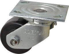 Albion - 3-1/4" Diam x 2" Wide x 4-1/4" OAH Top Plate Mount Swivel Caster - Phenolic, 700 Lb Capacity, Roller Bearing, 4 x 4-1/2" Plate - Industrial Tool & Supply