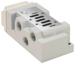 Parker - 1/2" Solenoid Valve Subbase 5599-2 - Use with H2 Series Solenoid Valves - Industrial Tool & Supply