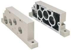 Parker - 1" Solenoid Valve Subbase 5599-1 - Use with H3 Series Solenoid Valves - Industrial Tool & Supply