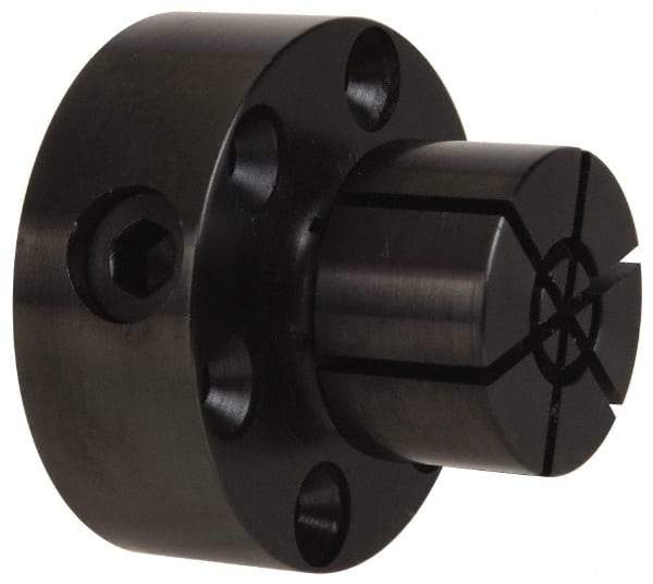Mitee-Bite - 0.71 to 1.12" Expansion Diam, 4,000 Lb Holding Force, 8-32 Mounting Screw, Steel ID Expansion Clamps - 1.968" Flange Diam, 3/4" Flange Thickness, 1.55" Mount Hole Diam, 6 Mount Holes, 1.625" Overall Height, 49 Ft/Lb Torque - Industrial Tool & Supply