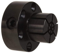 Mitee-Bite - 0.71 to 1.12" Expansion Diam, 4,000 Lb Holding Force, 8-32 Mounting Screw, Steel ID Expansion Clamps - 1.968" Flange Diam, 3/4" Flange Thickness, 1.55" Mount Hole Diam, 6 Mount Holes, 1.625" Overall Height, 49 Ft/Lb Torque - Industrial Tool & Supply