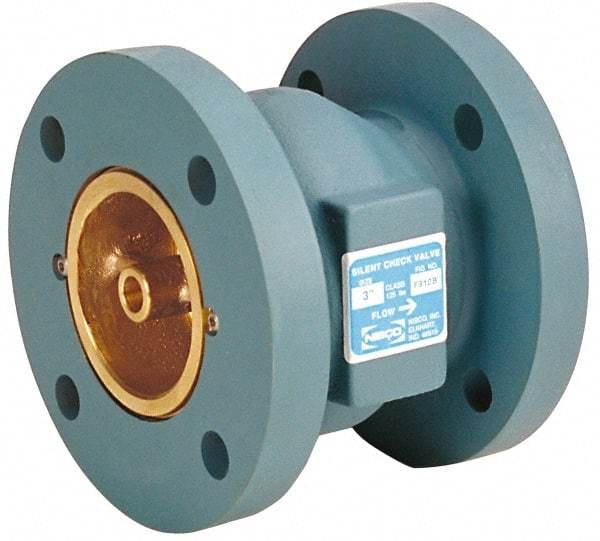 NIBCO - 2-1/2" Cast Iron Check Valve - Flanged, 400 WOG - Industrial Tool & Supply