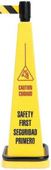 Tensator - 9" High Plastic Tensacone Topper - 1 Lb - Industrial Tool & Supply