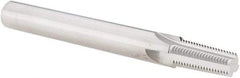 Scientific Cutting Tools - 1/8-27 Thread, 3/8" Shank Diam, Bright Coating, Solid Carbide Straight Flute Thread Mill - 4 Flutes, 3-1/2" OAL, 1/8" Min Noml Diameter - Industrial Tool & Supply