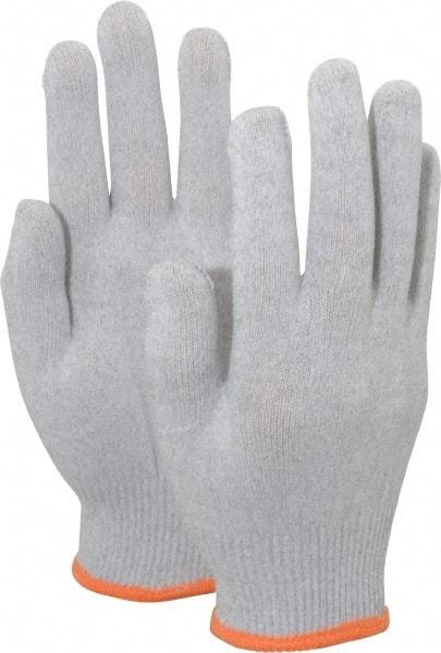 PRO-SAFE - Size M (8) Electrostatic Dissipative (ESD) Fiber Yarns General Protection Work Gloves - For Static Control, Uncoated, Knit Wrist Cuff, Full Fingered, Gray, Paired - Industrial Tool & Supply