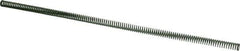 Dayton Lamina - 3/8" Hole Diam, 3/16" Rod Diam, 12" Free Length, Green Die Spring - 0.49 Lb Max Deflection, 4.8" Max Deflection, Light Duty, Chromium Vanadium Steel - Industrial Tool & Supply