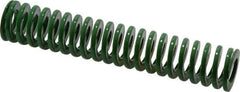 Dayton Lamina - 3/4" Hole Diam, 3/8" Rod Diam, 4" Free Length, Green Die Spring - 6.8 Lb Max Deflection, 1.61" Max Deflection, Light Duty, Chromium Vanadium Steel - Industrial Tool & Supply