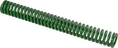 Dayton Lamina - 3/4" Hole Diam, 3/8" Rod Diam, 6" Free Length, Green Die Spring - 4.5 Lb Max Deflection, 2.39" Max Deflection, Light Duty, Chromium Vanadium Steel - Industrial Tool & Supply