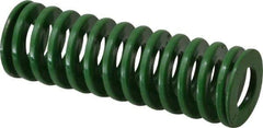 Dayton Lamina - 1" Hole Diam, 1/2" Rod Diam, 3" Free Length, Green Die Spring - 16.8 Lb Max Deflection, 1.2" Max Deflection, Light Duty, Chromium Vanadium Steel - Industrial Tool & Supply