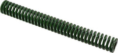 Dayton Lamina - 1" Hole Diam, 1/2" Rod Diam, 8" Free Length, Green Die Spring - 6 Lb Max Deflection, 3.2" Max Deflection, Light Duty, Chromium Vanadium Steel - Industrial Tool & Supply