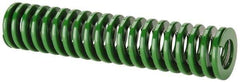 Dayton Lamina - 1-1/2" Hole Diam, 3/4" Rod Diam, 7" Free Length, Green Die Spring - 15 Lb Max Deflection, 2.8" Max Deflection, Light Duty, Chromium Vanadium Steel - Industrial Tool & Supply