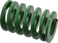Dayton Lamina - 2" Hole Diam, 1" Rod Diam, 3" Free Length, Green Die Spring - 72 Lb Max Deflection, 1.2" Max Deflection, Light Duty, Chromium Vanadium Steel - Industrial Tool & Supply
