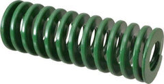 Dayton Lamina - 2" Hole Diam, 1" Rod Diam, 5-1/2" Free Length, Green Die Spring - 36 Lb Max Deflection, 2.2" Max Deflection, Light Duty, Chromium Vanadium Steel - Industrial Tool & Supply