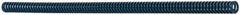 Dayton Lamina - 1/2" Hole Diam, 9/32" Rod Diam, 12" Free Length, Blue Die Spring - 1.24 Lb Max Deflection, 4.5" Max Deflection, Medium Duty, Chromium Vanadium Steel - Industrial Tool & Supply