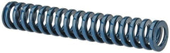 Dayton Lamina - 5/8" Hole Diam, 11/32" Rod Diam, 3-1/2" Free Length, Blue Die Spring - 8.7 Lb Max Deflection, 1.31" Max Deflection, Medium Duty, Chromium Vanadium Steel - Industrial Tool & Supply
