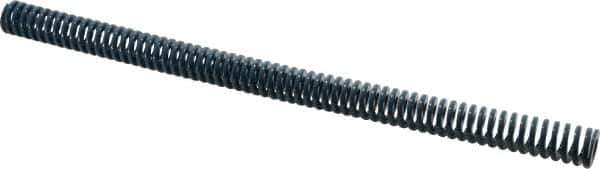 Dayton Lamina - 3/4" Hole Diam, 3/8" Rod Diam, 12" Free Length, Blue Die Spring - 3.46 Lb Max Deflection, 4.5" Max Deflection, Medium Duty, Chromium Vanadium Steel - Industrial Tool & Supply