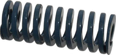 Dayton Lamina - 1" Hole Diam, 1/2" Rod Diam, 2-1/2" Free Length, Blue Die Spring - 31.4 Lb Max Deflection, 0.94" Max Deflection, Medium Duty, Chromium Vanadium Steel - Industrial Tool & Supply