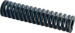 Dayton Lamina - 1" Hole Diam, 1/2" Rod Diam, 4" Free Length, Blue Die Spring - 18.8 Lb Max Deflection, 1.51" Max Deflection, Medium Duty, Chromium Vanadium Steel - Industrial Tool & Supply
