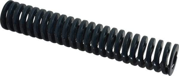 Dayton Lamina - 1" Hole Diam, 1/2" Rod Diam, 5-1/2" Free Length, Blue Die Spring - 13.5 Lb Max Deflection, 2.05" Max Deflection, Medium Duty, Chromium Vanadium Steel - Industrial Tool & Supply