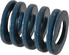 Dayton Lamina - 1-1/4" Hole Diam, 5/8" Rod Diam, 1-1/2" Free Length, Blue Die Spring - 94.8 Lb Max Deflection, 0.56" Max Deflection, Medium Duty, Chromium Vanadium Steel - Industrial Tool & Supply