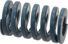 Dayton Lamina - 1-1/4" Hole Diam, 5/8" Rod Diam, 2" Free Length, Blue Die Spring - 66.3 Lb Max Deflection, 0.75" Max Deflection, Medium Duty, Chromium Vanadium Steel - Industrial Tool & Supply