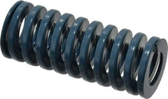 Dayton Lamina - 1-1/4" Hole Diam, 5/8" Rod Diam, 3" Free Length, Blue Die Spring - 40.5 Lb Max Deflection, 1.12" Max Deflection, Medium Duty, Chromium Vanadium Steel - Industrial Tool & Supply