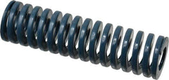 Dayton Lamina - 1-1/4" Hole Diam, 5/8" Rod Diam, 4-1/2" Free Length, Blue Die Spring - 26.3 Lb Max Deflection, 1.7" Max Deflection, Medium Duty, Chromium Vanadium Steel - Industrial Tool & Supply