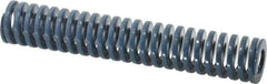 Dayton Lamina - 1-1/4" Hole Diam, 5/8" Rod Diam, 7" Free Length, Blue Die Spring - 16.6 Lb Max Deflection, 2.63" Max Deflection, Medium Duty, Chromium Vanadium Steel - Industrial Tool & Supply