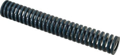 Dayton Lamina - 1-1/4" Hole Diam, 5/8" Rod Diam, 8" Free Length, Blue Die Spring - 14.4 Lb Max Deflection, 3" Max Deflection, Medium Duty, Chromium Vanadium Steel - Industrial Tool & Supply