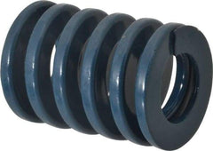 Dayton Lamina - 1-1/2" Hole Diam, 3/4" Rod Diam, 2" Free Length, Blue Die Spring - 97.4 Lb Max Deflection, 0.75" Max Deflection, Medium Duty, Chromium Vanadium Steel - Industrial Tool & Supply