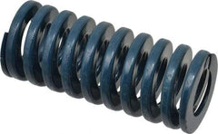 Dayton Lamina - 1-1/2" Hole Diam, 3/4" Rod Diam, 3-1/2" Free Length, Blue Die Spring - 50.1 Lb Max Deflection, 1.31" Max Deflection, Medium Duty, Chromium Vanadium Steel - Industrial Tool & Supply