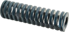 Dayton Lamina - 1-1/2" Hole Diam, 3/4" Rod Diam, 5" Free Length, Blue Die Spring - 34 Lb Max Deflection, 1.88" Max Deflection, Medium Duty, Chromium Vanadium Steel - Industrial Tool & Supply
