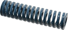 Dayton Lamina - 1-1/2" Hole Diam, 3/4" Rod Diam, 5-1/2" Free Length, Blue Die Spring - 30.6 Lb Max Deflection, 2.05" Max Deflection, Medium Duty, Chromium Vanadium Steel - Industrial Tool & Supply