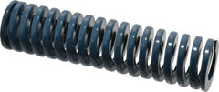 Dayton Lamina - 1-1/2" Hole Diam, 3/4" Rod Diam, 6" Free Length, Blue Die Spring - 27.9 Lb Max Deflection, 2.24" Max Deflection, Medium Duty, Chromium Vanadium Steel - Industrial Tool & Supply